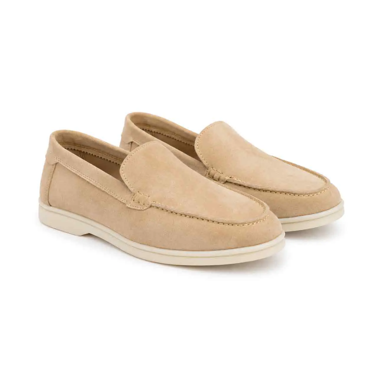 Mocassin pour homme 112 Beige daim ..........  miniature